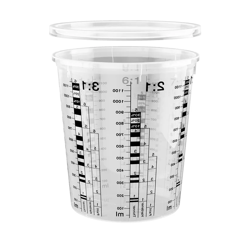 1370ml pp skodelice za mešanje avtomobilskih barv s pokrovom
