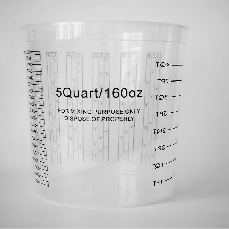 5000ml pp skodelico za mešanje avtomobilskih barv s pokrovom