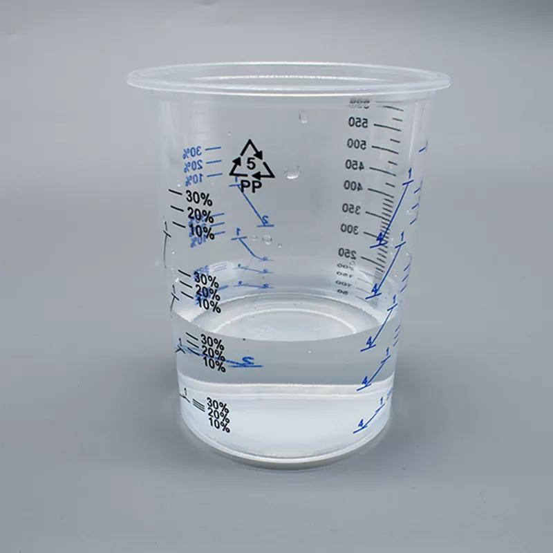 600ml skodelica za mešalnico za enkratno uporabo PP